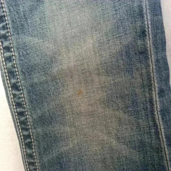 Miss Me Denim Distressed Sequined  Beaded pockets Jeans Size 26 - Picture 12 of 16